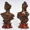 Georges Van Der Straeten (1856-1926)- Rieuse, Malicieuse- Bustes En Bronze. Circa 1890. Georges Van Der Straeten (1856-1926)- Rieuse, Malicieuse- Bustes En Bronze. Circa 1890.