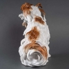 Bologneser Hund ou Chien de Bologne en porcelaine de saxe, manufacture de Meissen, XIXe siècle. Bologneser Hund ou Chien de Bologne en porcelaine de saxe, manufacture de Meissen, XIXe siècle.