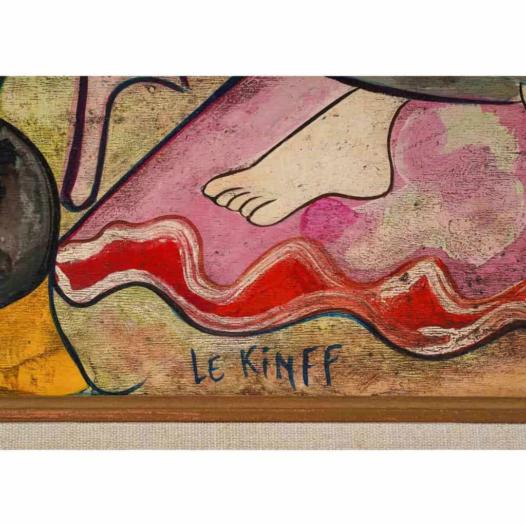 Huile sur panneaux signée "Le Kuff" Huile sur panneaux signée "Le Kuff"