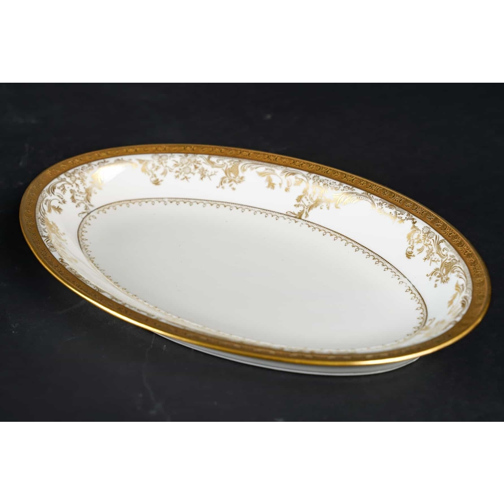 Service de Table en Porcelaine de Luxe | Collection Diplomate Haviland | Blanc et Or | Ensemble pour 12 personnes - 53 Pièces Service de Table en Porcelaine de Luxe | Collection Diplomate Haviland | Blanc et Or | Ensemble pour 12 personnes - 53 Pièces