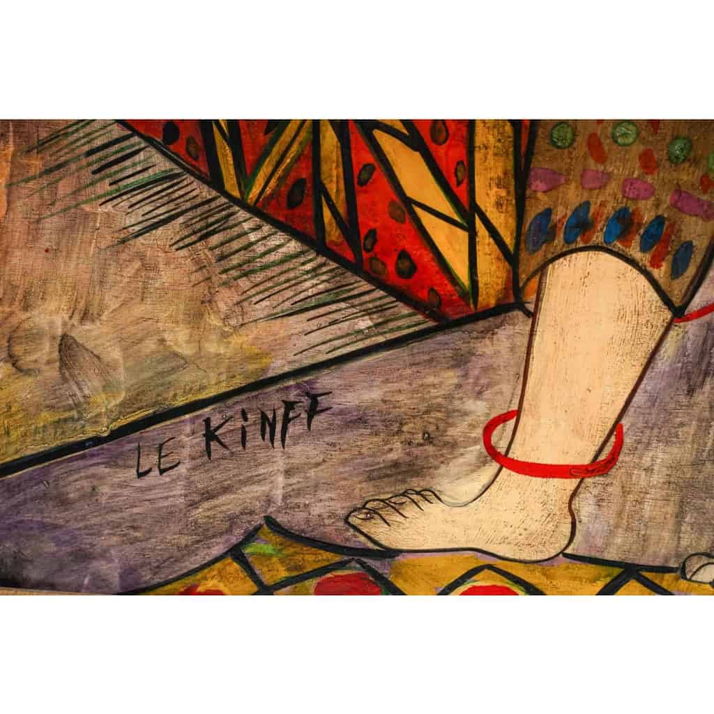 Huile sur panneaux signée "Le Kuff" Huile sur panneaux signée "Le Kuff"