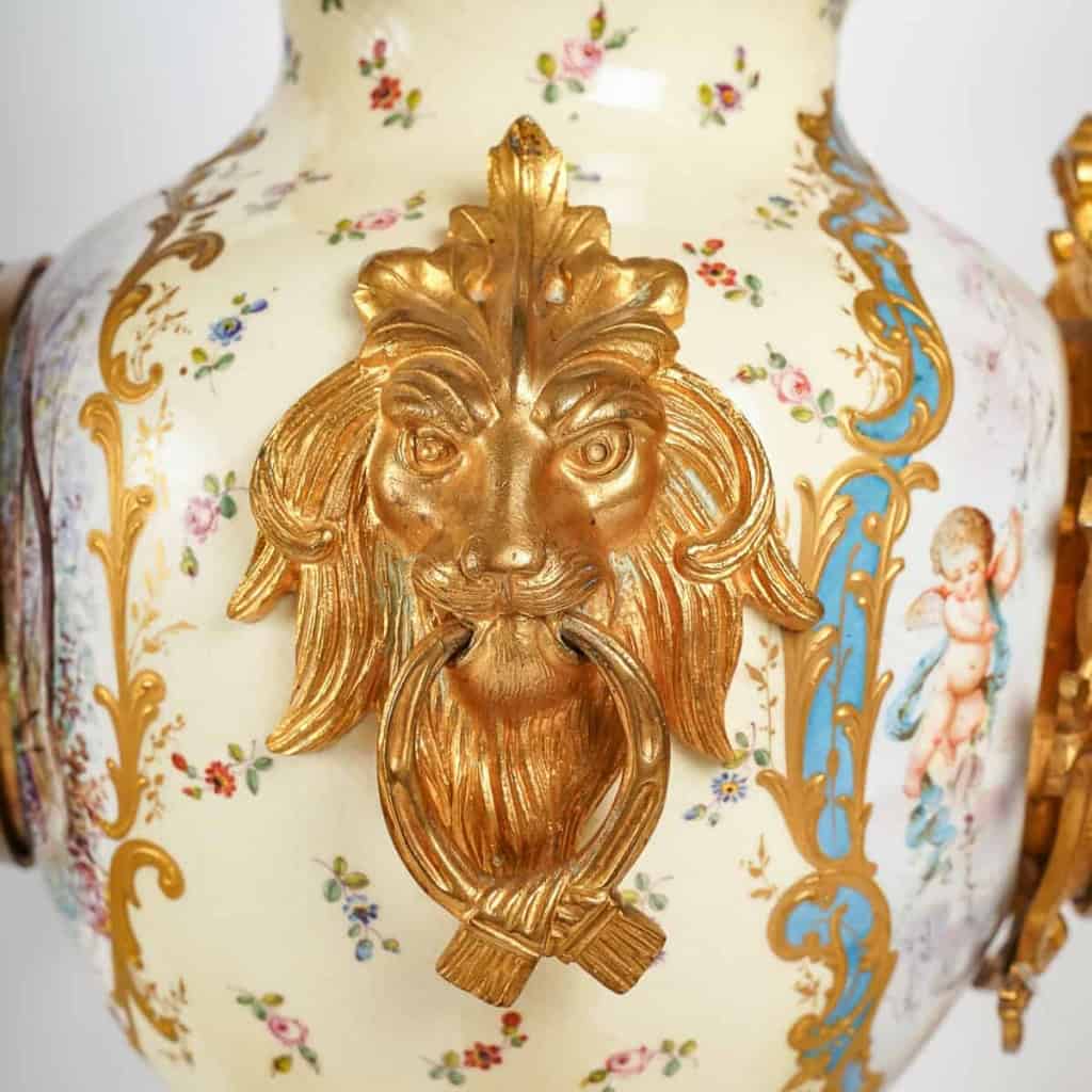 Garniture de cheminée, Napoléon III, XIXème siècle Garniture de cheminée, Napoléon III, XIXème siècle