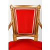 Fauteuils rouges style directoire, Début XXème siècle Fauteuils rouges style directoire, Début XXème siècle