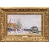 GALIEN LALOUE Eugène Peinture Française 20è siècle Paris le Pavillon Français à l’Exposition Universelle de 1900 Gouache Signée ​​​​​​​Certificat |||||||||||||