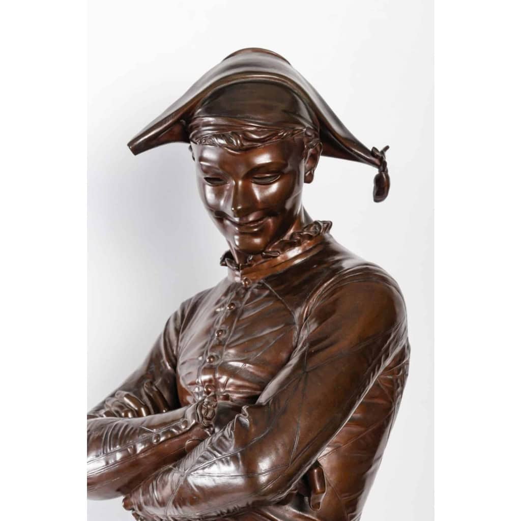 Bronze Arlequin, par St-Marceaux, 1879 Bronze Arlequin, par St-Marceaux, 1879