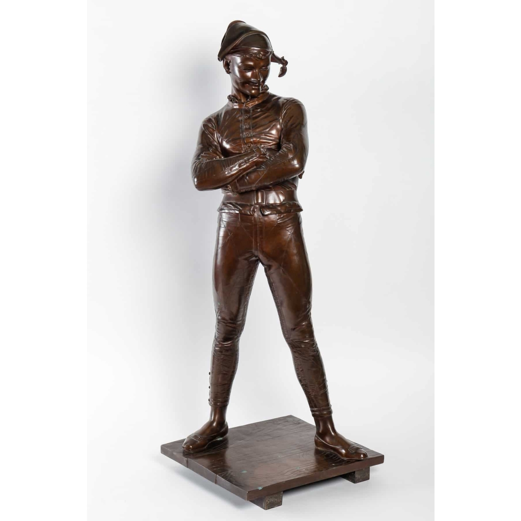 Bronze Arlequin, par St-Marceaux, 1879 Bronze Arlequin, par St-Marceaux, 1879