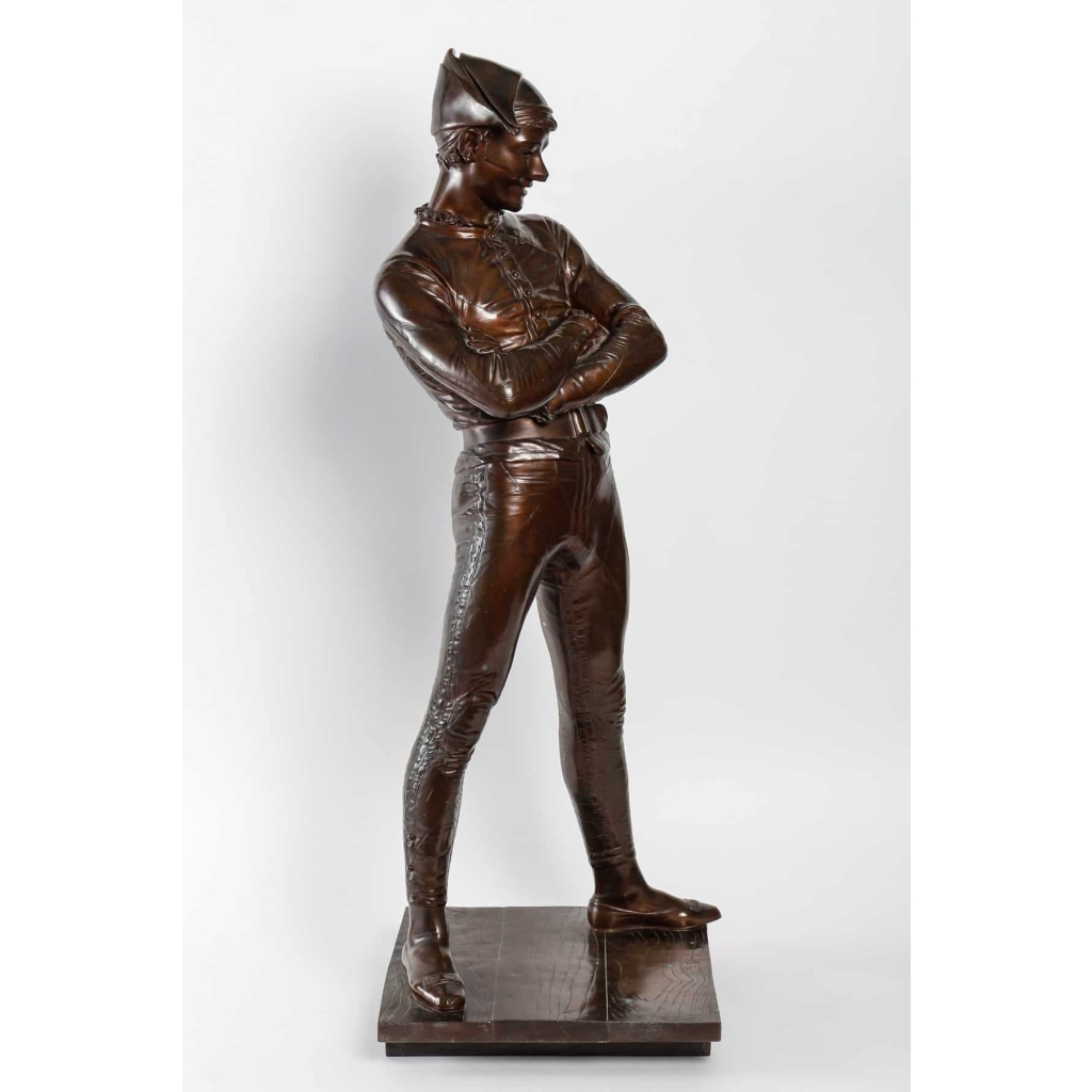 Bronze Arlequin, par St-Marceaux, 1879 Bronze Arlequin, par St-Marceaux, 1879