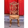 Chaise en bois sculpté et doré, XVIIème siècle Chaise en bois sculpté et doré, XVIIème siècle