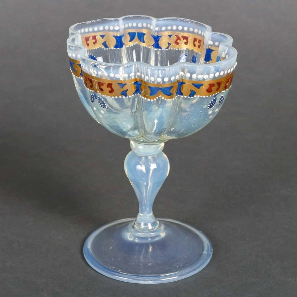 Verre émaillé opalescent de Venise, Début XIXème siècle ||||||||