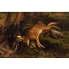 Tableau de scène de chasse, Huile sur toile signée et daté 1850 Tableau de scène de chasse, Huile sur toile signée et daté 1850