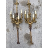 1890/1900′ Paire d’appliques Style Louis 16 Bronze Doré d’aprés Gouthiere 1890/1900′ Paire d’appliques Style Louis 16 Bronze Doré d’aprés Gouthiere