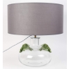 Lampe cristal blanc et cristal vert de Marie-Claude LALIQUE |||||||||