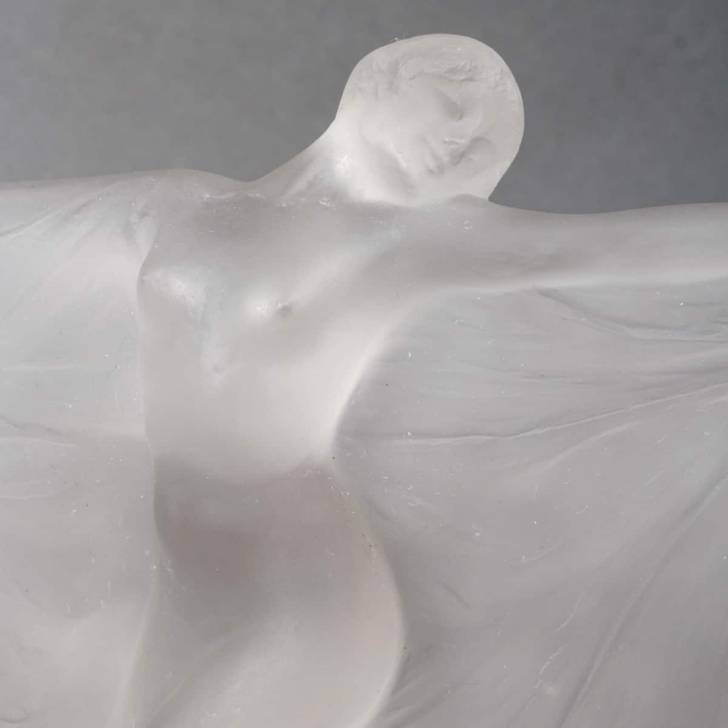 Statuette "Thaïs" verre blanc de René LALIQUE Statuette "Thaïs" verre blanc de René LALIQUE