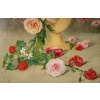 Une paire de de tableaux fleurs huile sur toile fin XIXème siècle Une paire de de tableaux fleurs huile sur toile fin XIXème siècle