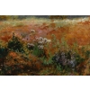 Huile sur toile, Paysage de verdure et fleurs, signeé et datée, Maurice Lessertieux, 1898 Huile sur toile, Paysage de verdure et fleurs, signeé et datée, Maurice Lessertieux, 1898