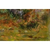 Huile sur toile, Paysage de verdure et fleurs, signeé et datée, Maurice Lessertieux, 1898 Huile sur toile, Paysage de verdure et fleurs, signeé et datée, Maurice Lessertieux, 1898