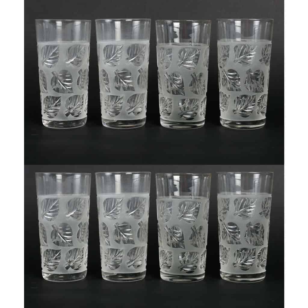 8 verres Baccarat, XIXème siècle ||||||||