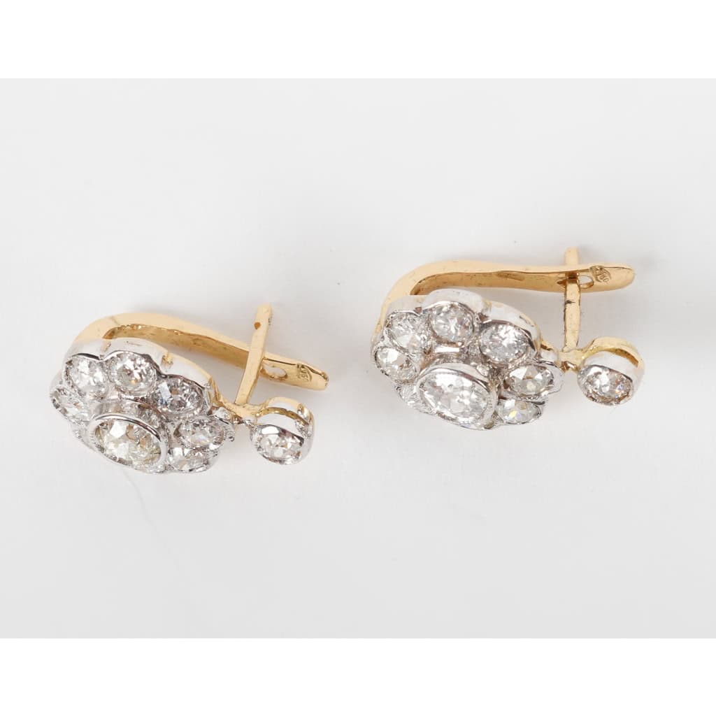 Boucles d'oreilles Marguerites en or 18k Boucles d'oreilles Marguerites en or 18k