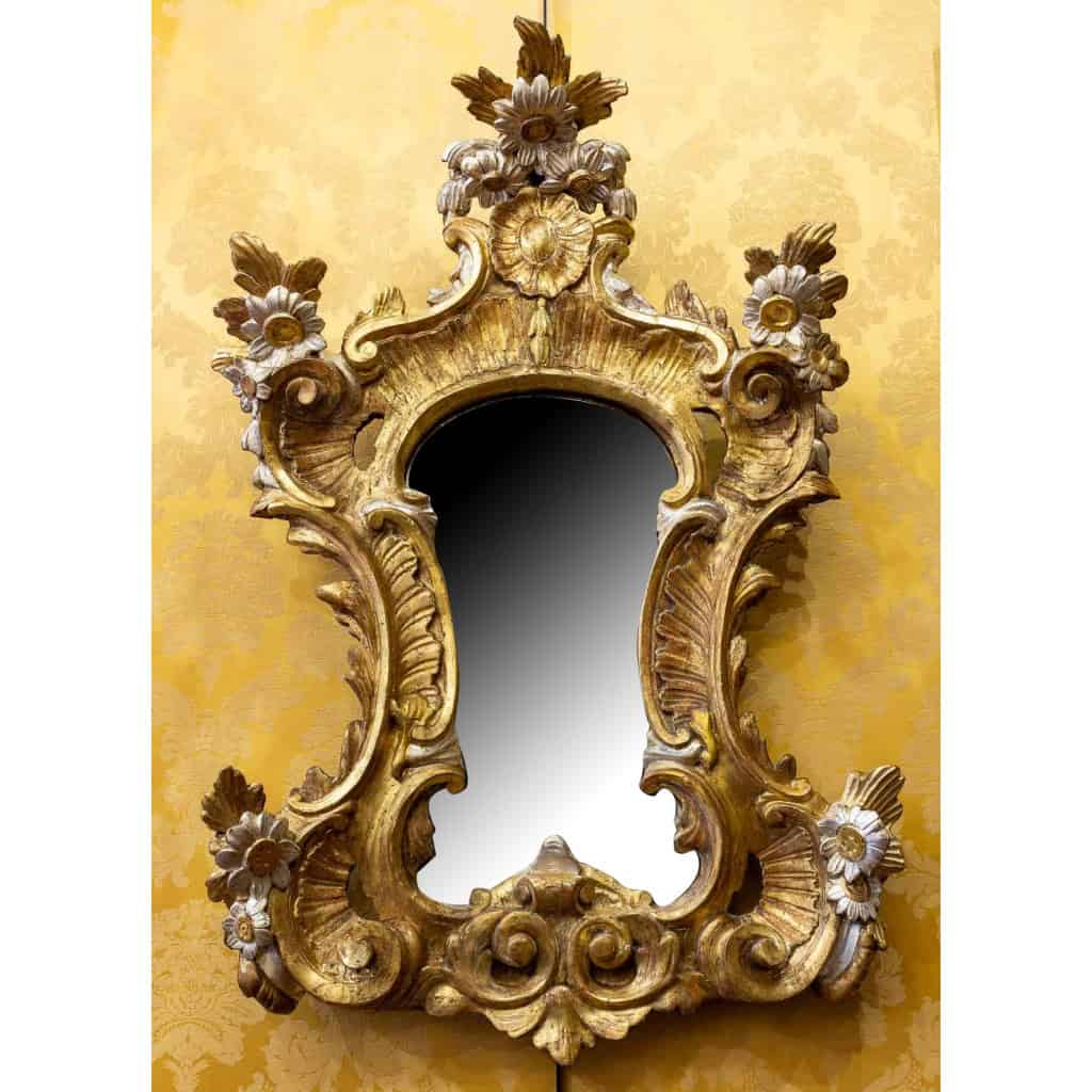 Important miroir en bois sculpté doré et argenté Italie milieu du XVIIIème siècle MLD Antiquités|MLD Antiquités|MLD Antiquités|MLD Antiquités|MLD Antiquités|MLD Antiquités|MLD Antiquités|MLD Antiquités|MLD Antiquités|MLD Antiquités|MLD Antiquités||