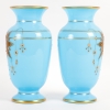 Paire de vases en opaline, XIXème siècle Paire de vases en opaline, XIXème siècle