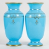 Paire de vases en opaline, XIXème siècle Paire de vases en opaline, XIXème siècle