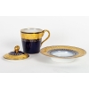 Tasse trembleuse, bleue et or Tasse trembleuse, bleue et or