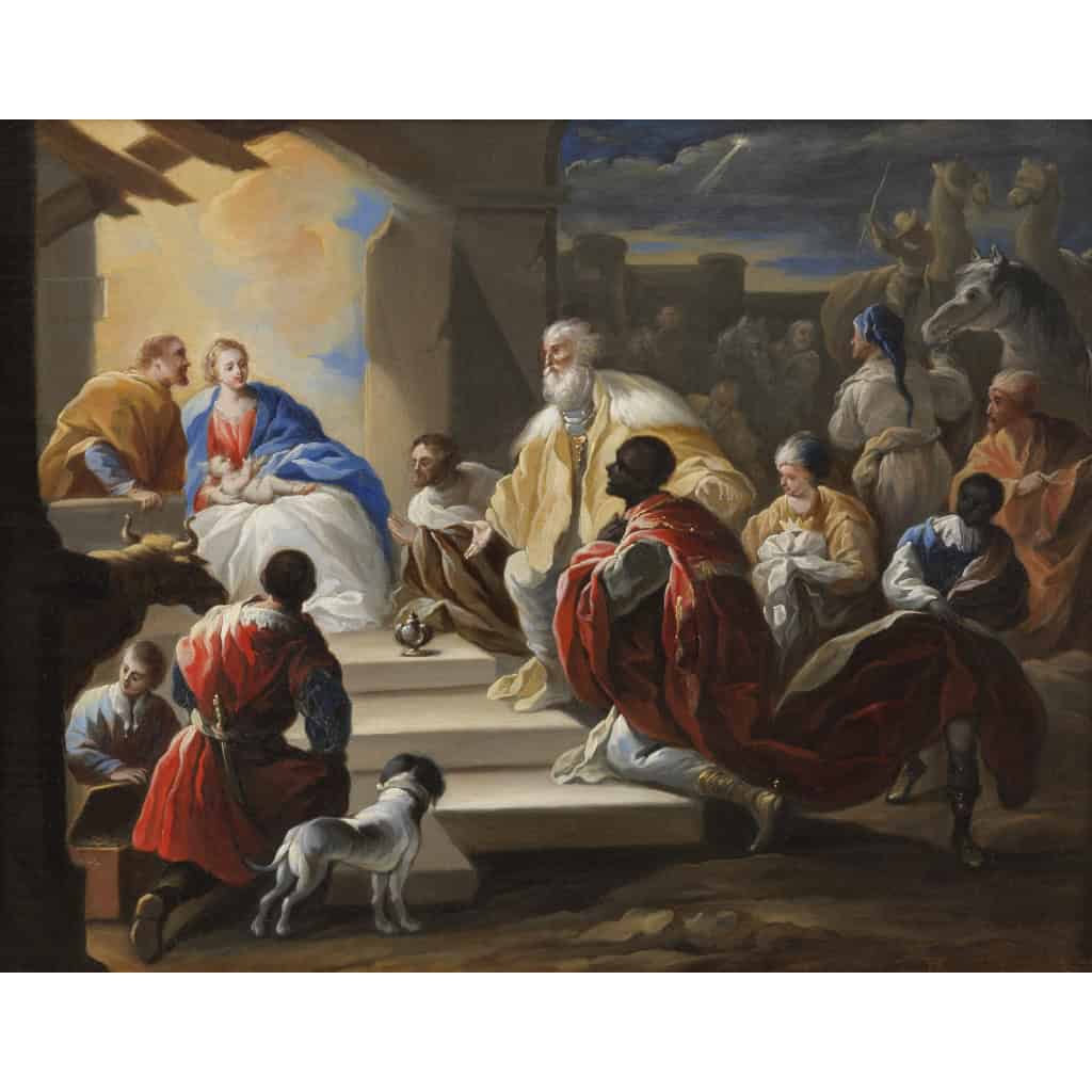 Adoration des Mages. Ecole française du XVIIIe siècle, entourage de Jean-Honoré Fragonard Adoration des Mages. Ecole française du XVIIIe siècle, entourage de Jean-Honoré Fragonard