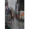 Serge Belloni « Le peintre de Paris » - Paris l’Eglise Saint Séverin huile sur toile vers 1950 Serge Belloni « Le peintre de Paris » - Paris l’Eglise Saint Séverin huile sur toile vers 1950