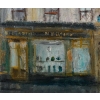 Serge Belloni Le peintre de Paris (1925-2005) La Rue Piat huile sur toile vers 1960 Serge Belloni Le peintre de Paris (1925-2005) La Rue Piat huile sur toile vers 1960