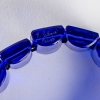 Bracelet "Poussins" verre bleu cobalt patiné blanc de René LALIQUE Bracelet "Poussins" verre bleu cobalt patiné blanc de René LALIQUE