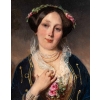 Portrait présumé de la Reine Victoria huile sur panneau vers 1849 par Henri-Guillaume Schlesinger (1814-1893) Portrait présumé de la Reine Victoria huile sur panneau vers 1849 par Henri-Guillaume Schlesinger (1814-1893)