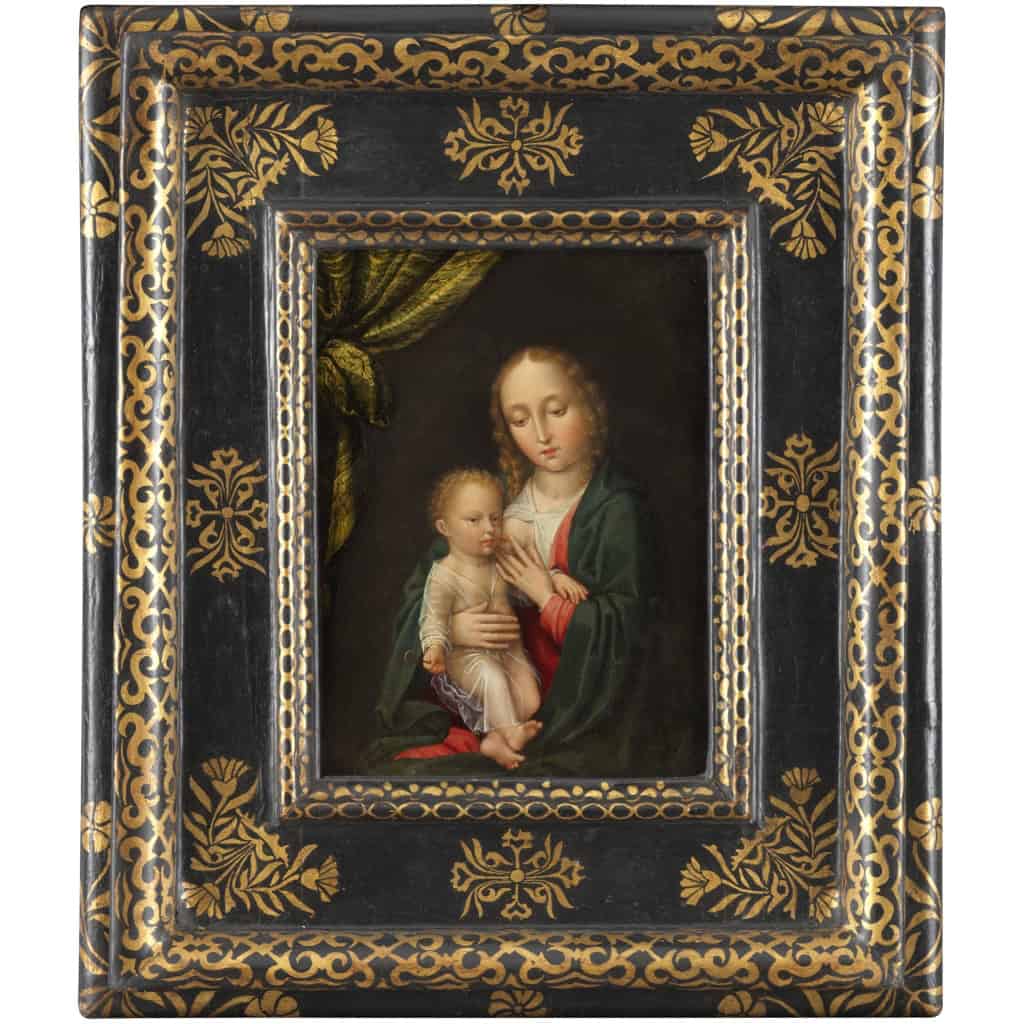 Vierge à l’Enfant (Maria Lactans) – Ecole flamande vers 1560, suiveur de Gérard David ||||