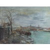 Serge Belloni « Le peintre de Paris » - Les Quais de Seine à Paris vers 1960 huile sur toile Serge Belloni « Le peintre de Paris » - Les Quais de Seine à Paris vers 1960 huile sur toile