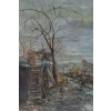 Serge Belloni « Le peintre de Paris » - Les Quais de Seine à Paris vers 1960 huile sur toile Serge Belloni « Le peintre de Paris » - Les Quais de Seine à Paris vers 1960 huile sur toile