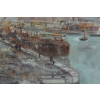 Serge Belloni « Le peintre de Paris » - Les Quais de Seine à Paris vers 1960 huile sur toile Serge Belloni « Le peintre de Paris » - Les Quais de Seine à Paris vers 1960 huile sur toile