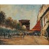 Serge Belloni « Le peintre de Paris » - L’Arc de Triomphe à Paris vers 1960 huile sur toile Serge Belloni « Le peintre de Paris » - L’Arc de Triomphe à Paris vers 1960 huile sur toile