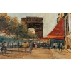 Serge Belloni « Le peintre de Paris » - L’Arc de Triomphe à Paris vers 1960 huile sur toile Serge Belloni « Le peintre de Paris » - L’Arc de Triomphe à Paris vers 1960 huile sur toile