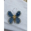 1970’ Applique Papillon en Bronze ou Laiton, Duval Brasseur Ou Isabelle Faure, 1 Ampoule , Ailes d’Agate Bleues 1970’ Applique Papillon en Bronze ou Laiton, Duval Brasseur Ou Isabelle Faure, 1 Ampoule , Ailes d’Agate Bleues