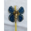 1970’ Applique Papillon en Bronze ou Laiton, Duval Brasseur Ou Isabelle Faure, 1 Ampoule , Ailes d’Agate Bleues 1970’ Applique Papillon en Bronze ou Laiton, Duval Brasseur Ou Isabelle Faure, 1 Ampoule , Ailes d’Agate Bleues