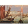 Vue panoramique du Palais des Doges à Venise huile sur toile école Italienne du XXème siècle Vue panoramique du Palais des Doges à Venise huile sur toile école Italienne du XXème siècle