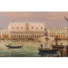 Vue panoramique du Palais des Doges à Venise huile sur toile école Italienne du XXème siècle Vue panoramique du Palais des Doges à Venise huile sur toile école Italienne du XXème siècle