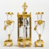 Une garniture en bronze doré et cristal de baccarat fin XIXème siècle Une garniture en bronze doré et cristal de baccarat fin XIXème siècle