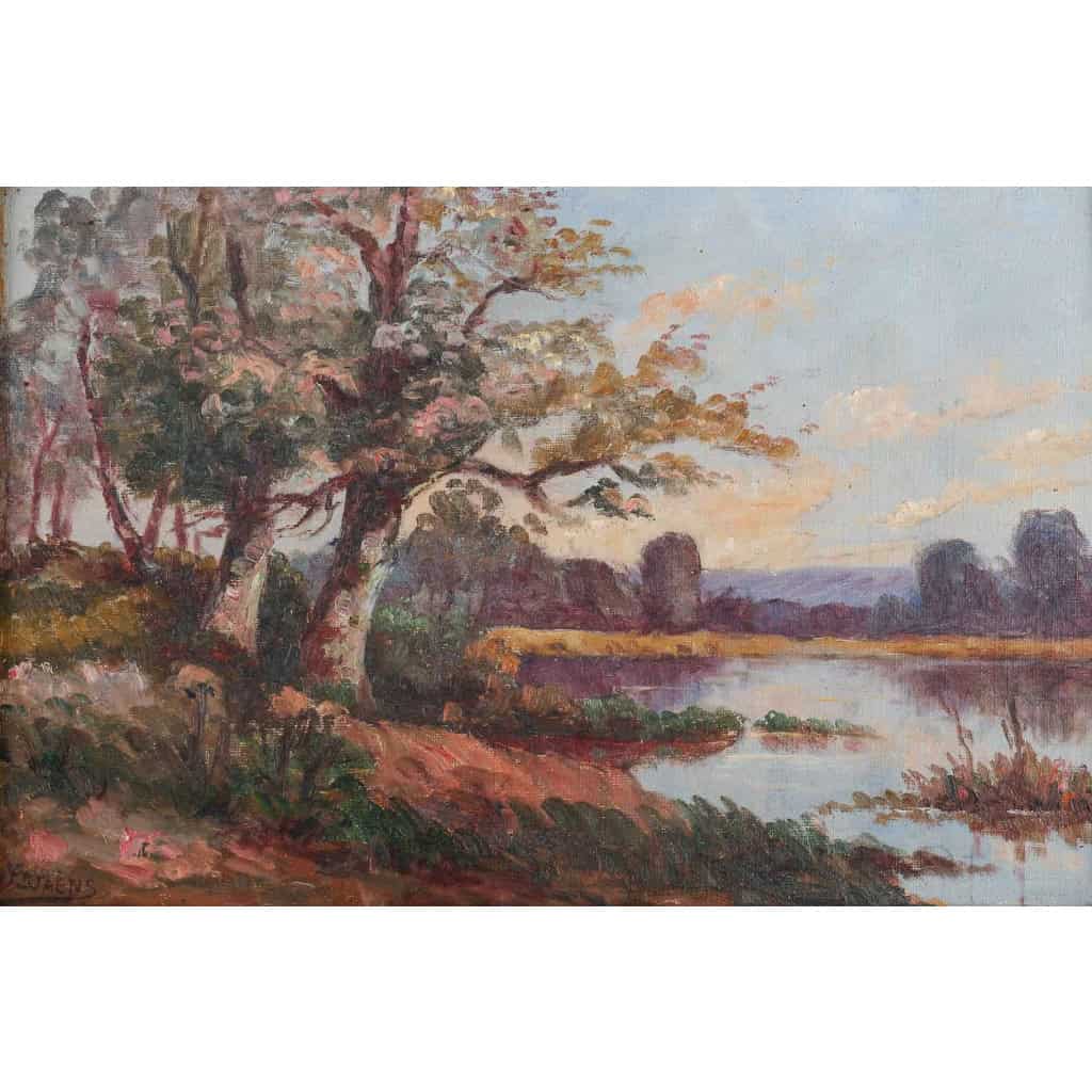 Paysage, Camille St-Saëns, fin XIXème siècle Paysage, Camille St-Saëns, fin XIXème siècle