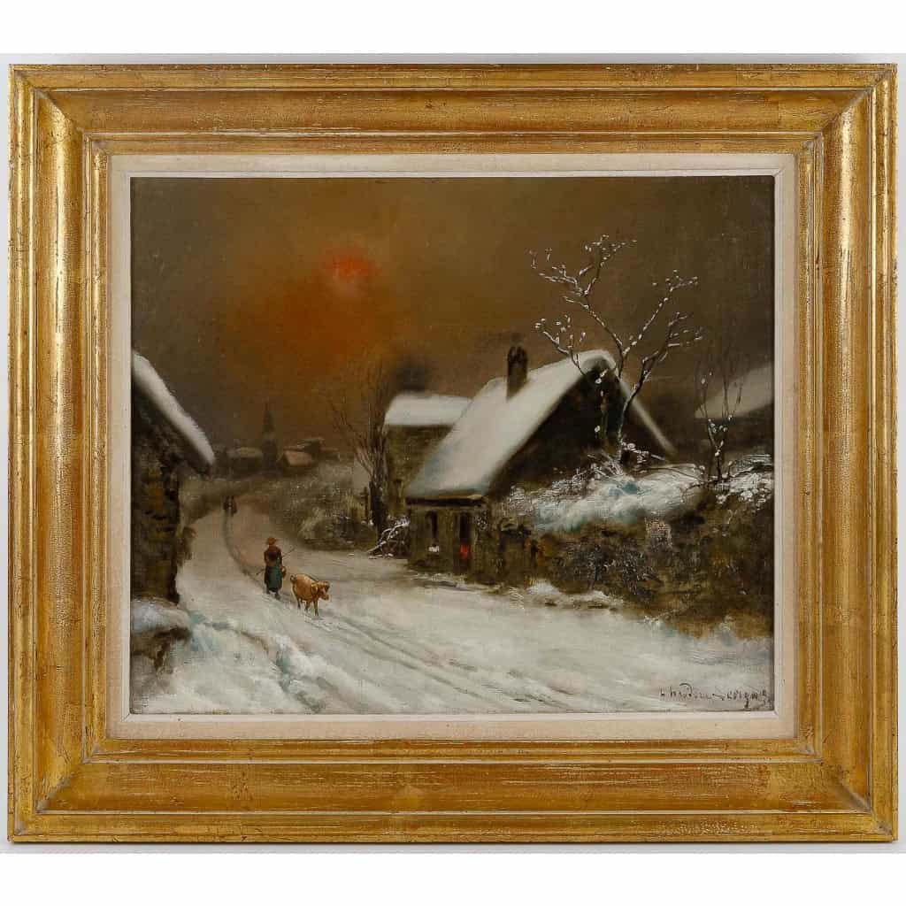 Théodore Levigne - La campagne sous la neige huile sur toile fin du XIXème siècle MLD Antiquités|MLD Antiquités|MLD Antiquités|MLD Antiquités|MLD Antiquités|MLD Antiquités|MLD Antiquités|MLD Antiquités|MLD Antiquités||