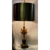 1970′ Lampe En Bronze Signée Charles Modéle Fleur De Lotus |||||||||||||