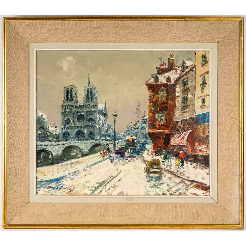 Mério Ameglio (1897-1970) Notre Dame de Paris sous la neige huile sur toile vers 1950 MLD Antiquités|MLD Antiquités|MLD Antiquités|MLD Antiquités|MLD Antiquités|MLD Antiquités|MLD Antiquités|MLD Antiquités|MLD Antiquités||