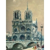 Mério Ameglio (1897-1970) Notre Dame de Paris sous la neige huile sur toile vers 1950 Mério Ameglio (1897-1970) Notre Dame de Paris sous la neige huile sur toile vers 1950