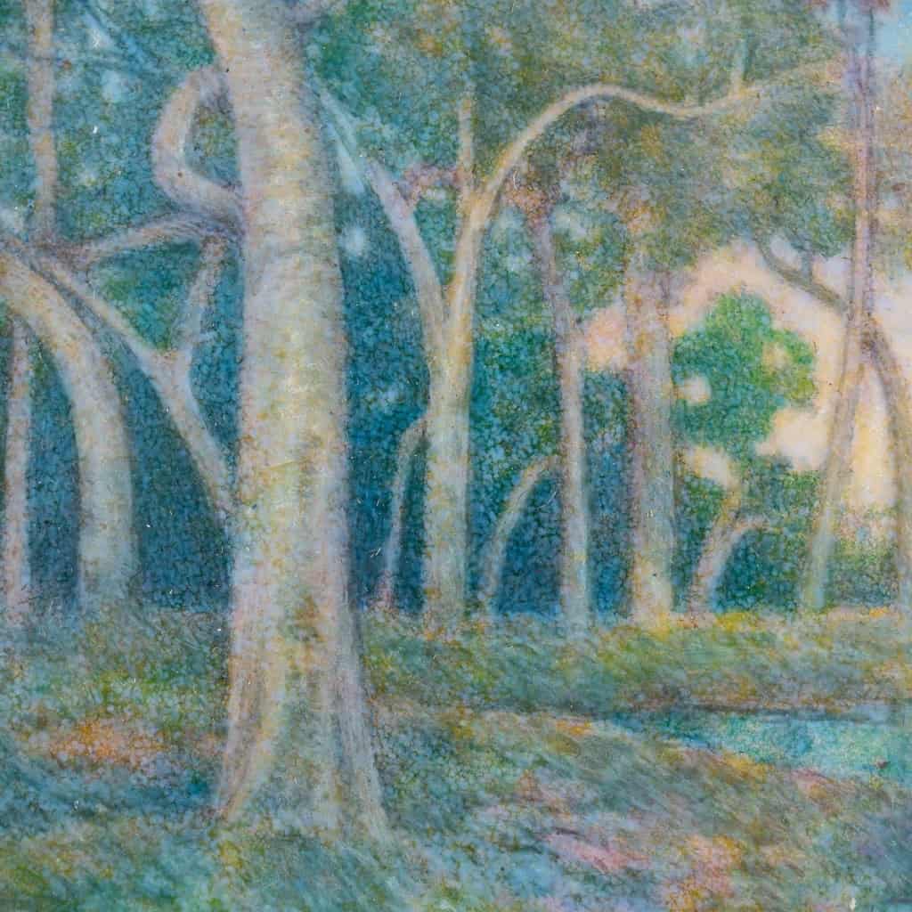 Paul Bonnaud (1876 - 1953) - Limoges, Paysage Symboliste circa 1900 Paul Bonnaud (1876 - 1953) - Limoges, Paysage Symboliste circa 1900