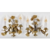 Paire d’appliques aux fleurs à deux lumières en bronze doré vers 1920 MLD Antiquités|MLD Antiquités|MLD Antiquités|MLD Antiquités|MLD Antiquités|MLD Antiquités|MLD Antiquités|MLD Antiquités|MLD Antiquités||