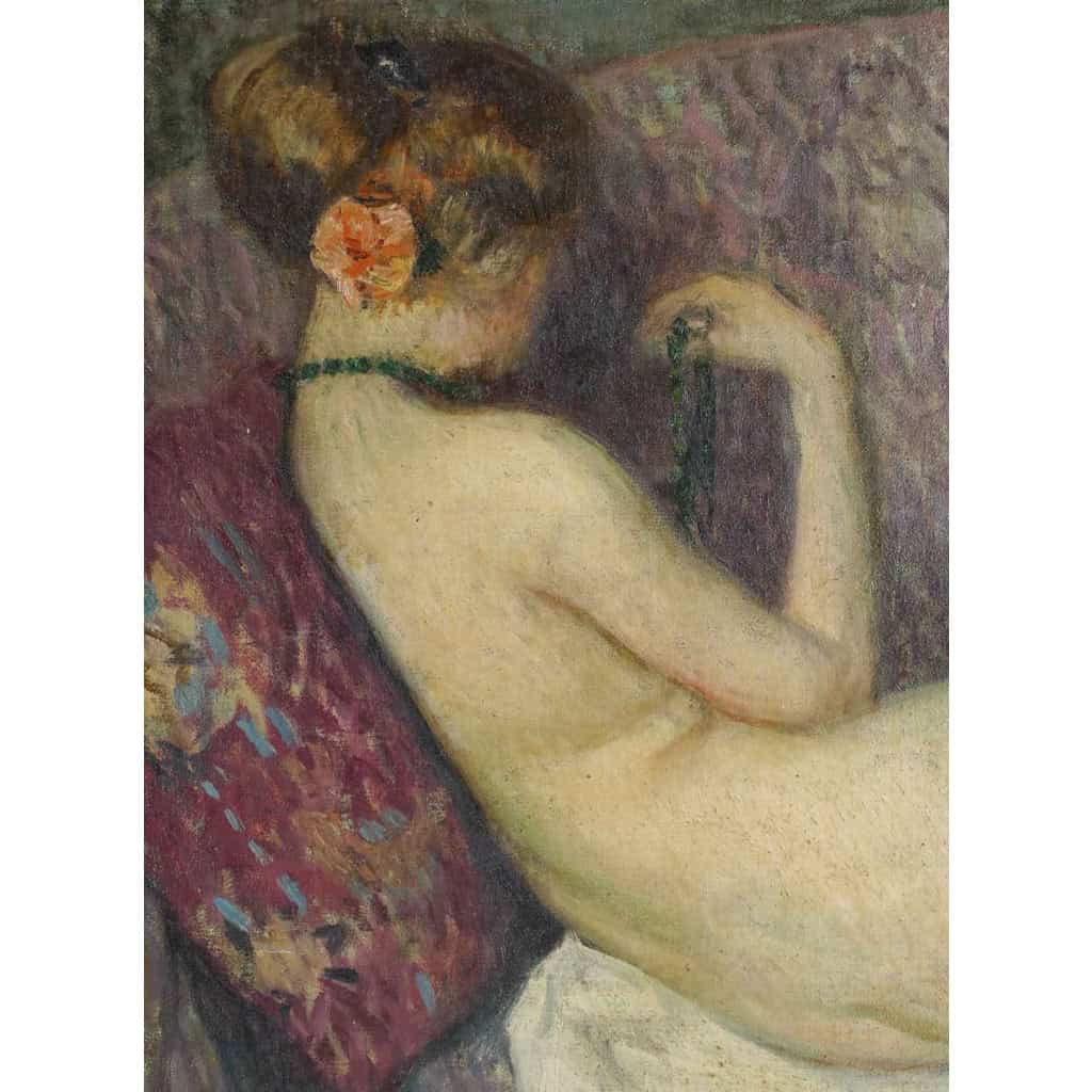 Emile MESNAGER (1880-1940)- Jeune fille à la rose Emile MESNAGER (1880-1940)- Jeune fille à la rose